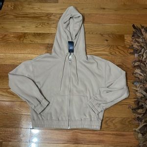 Abercrombie crop zip up